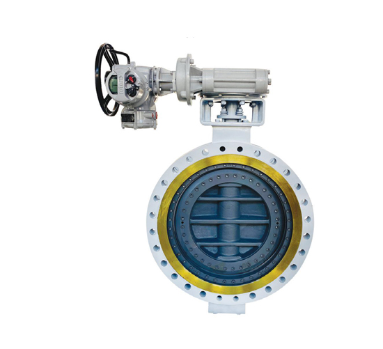 Тройной металлический герметичный клапан баттерфляя